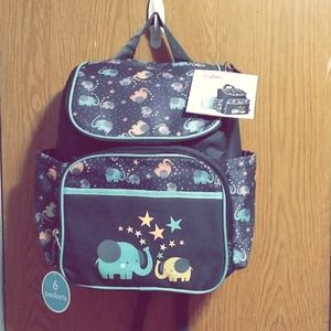 Baby Boom Elephant Parade Backpack Diaper Bag